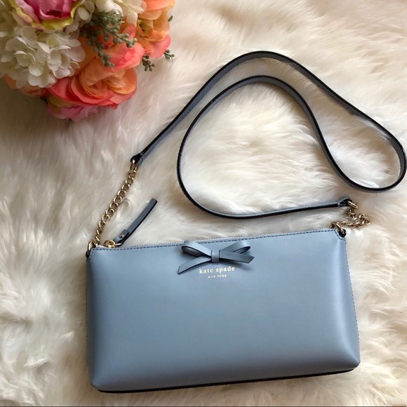 kate spade Handbags - [kate spade] blue sawyer street bow crossbody